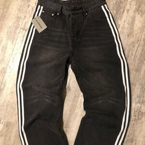 Black balenciaga X Adidas Jeans